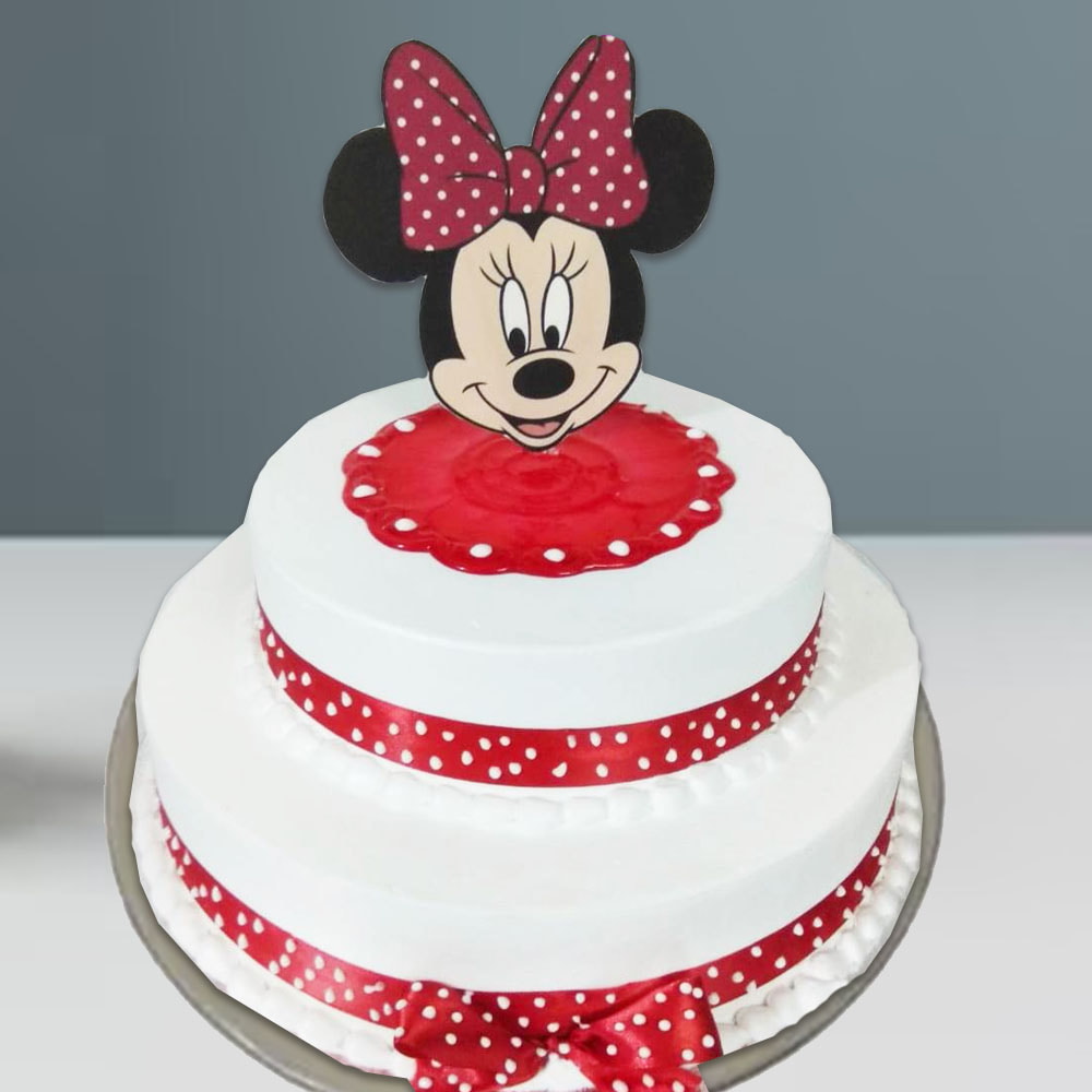 2 tier Mini Mouse cake 