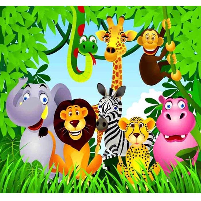 2 Kg Jungle Theme Photo Cake