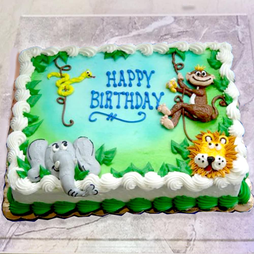 3 Kg Creamy Cake with Jungle Theme