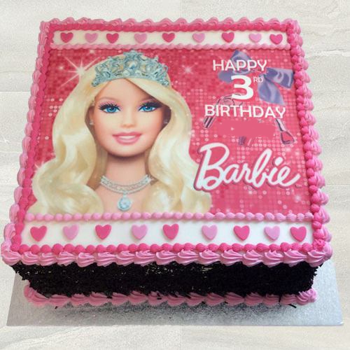2 Kg Barbie Photo Cake