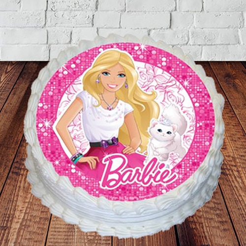 1 Kg Barbie Cake