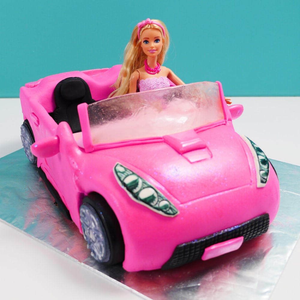 Barbie Car Cake Weight 3 Kg 