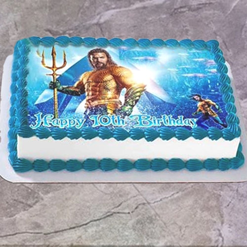 AQUMA MAN PHOTO CAKE