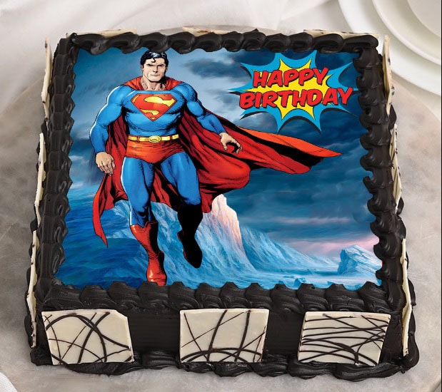 SUPERMAN PHOTO CAKE