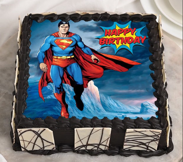 SUPERMAN PHOTO CAKE