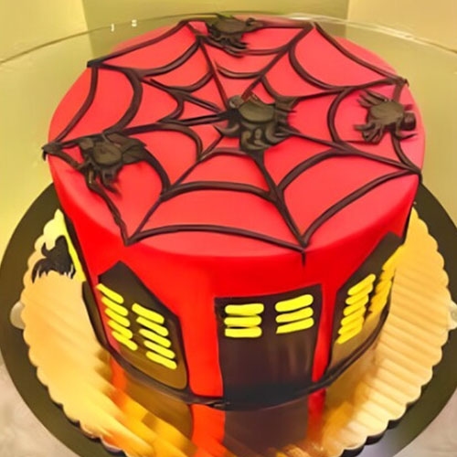 Spider Man Fondant Cake