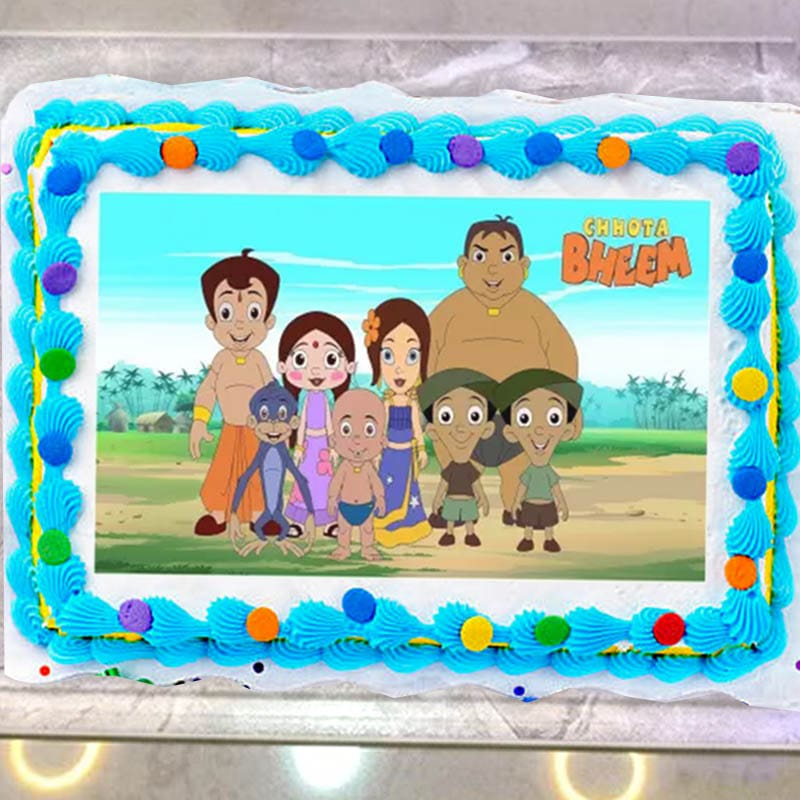 Chota Bheem Team Photo cake