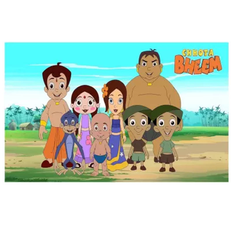 Chota Bheem Team Photo cake