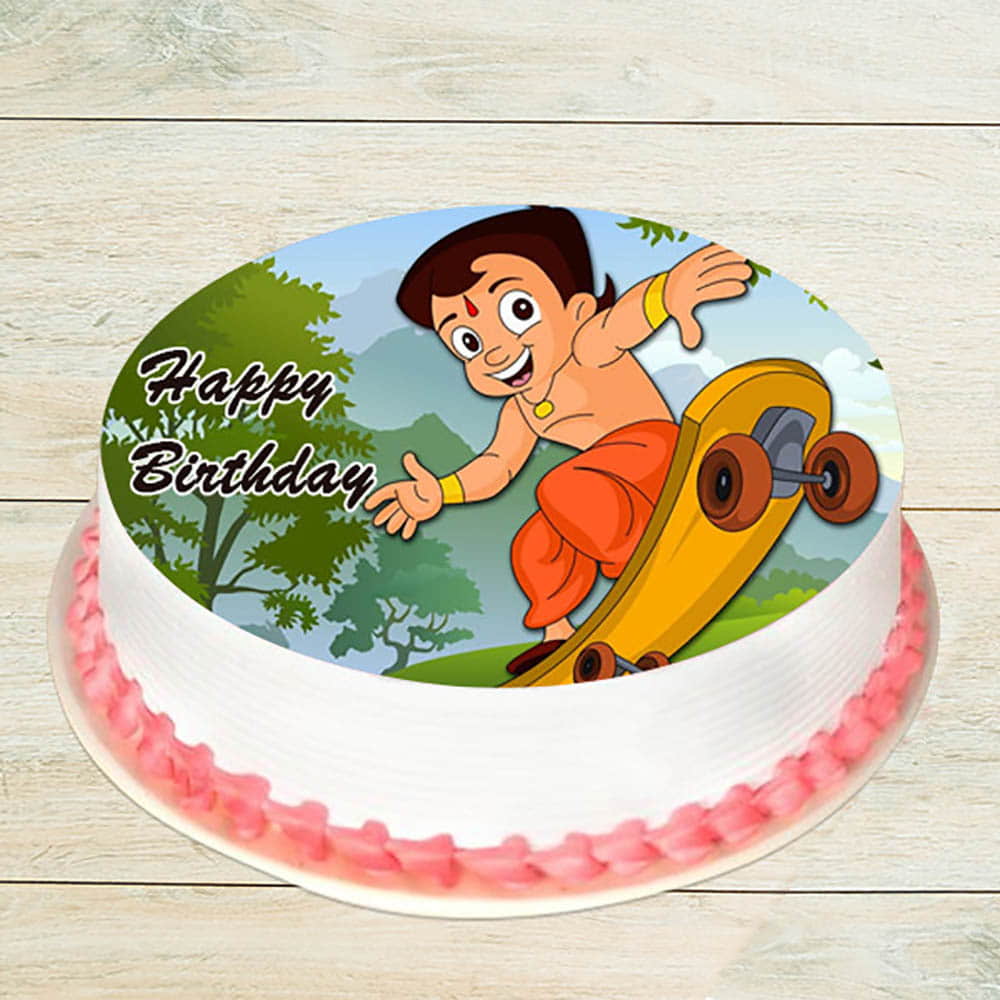 Chota Bheem Photo Cake