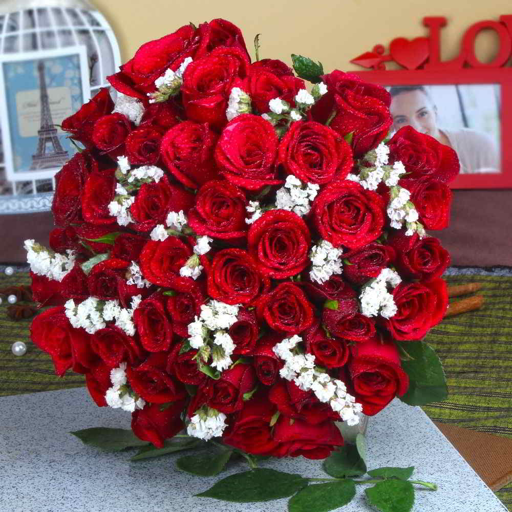 Fifty Red Roses Bouquet