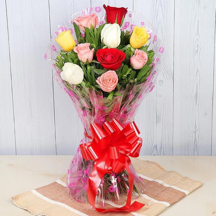 Valentine Beauty of Ten Mix Roses
