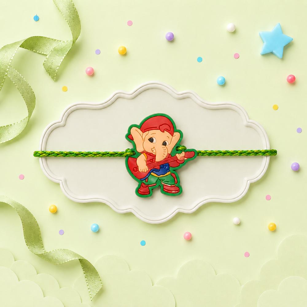 Rock Star Ganesha Rakhi For Kids