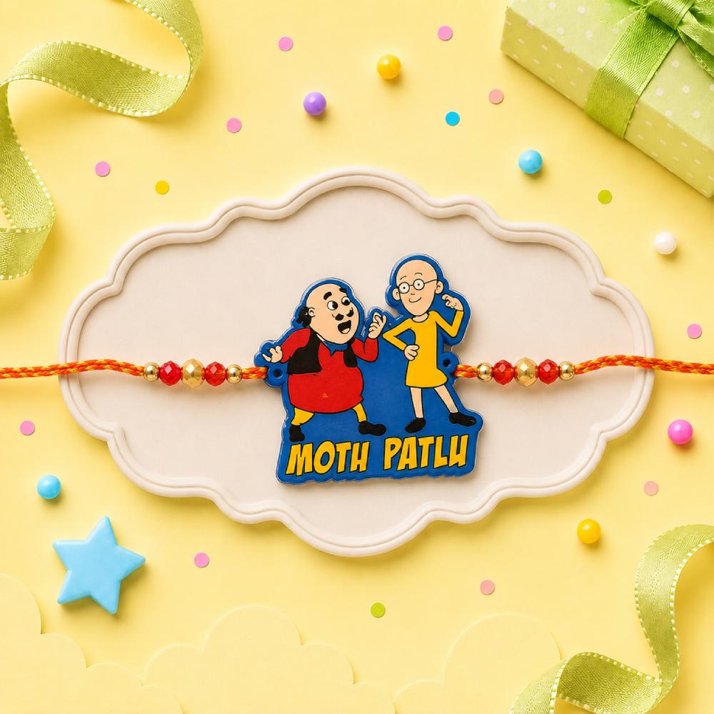 Motu Patlu Cartoon Rakhi for Kids