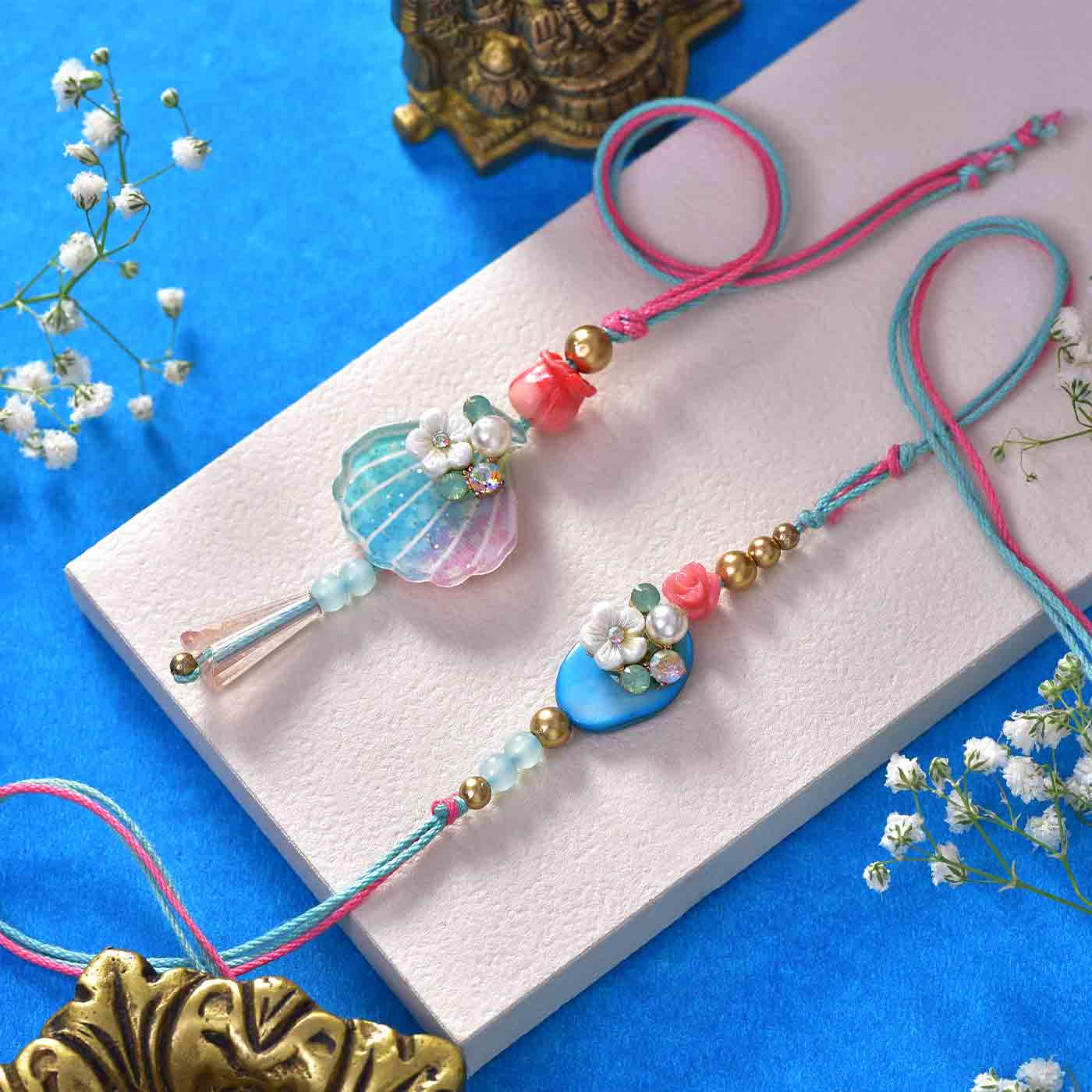 Oceanic Rakhi Lumba Set