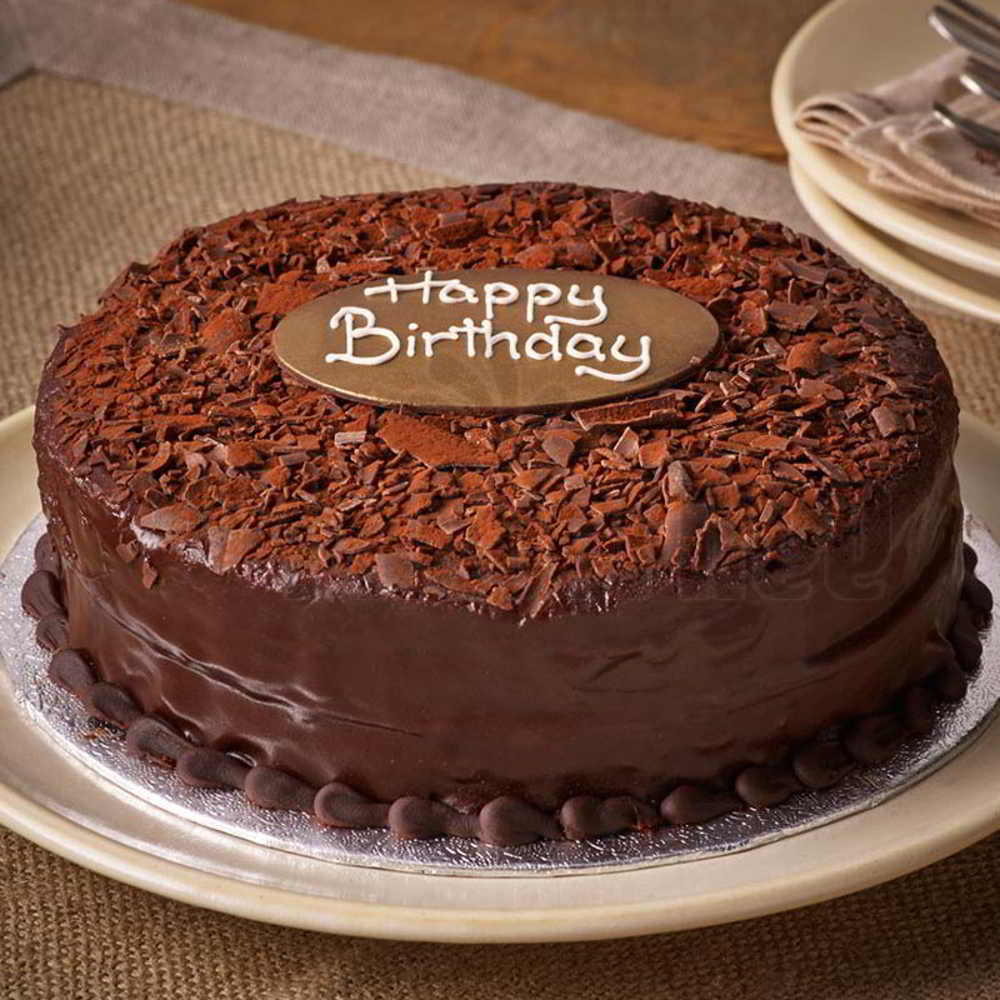 Half Kg Chocolate Dust Birthday Cake for Mumbai