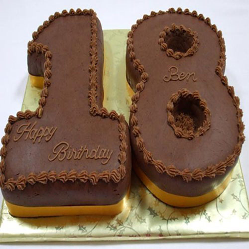 Double Number Shaped Cake for Mumbai