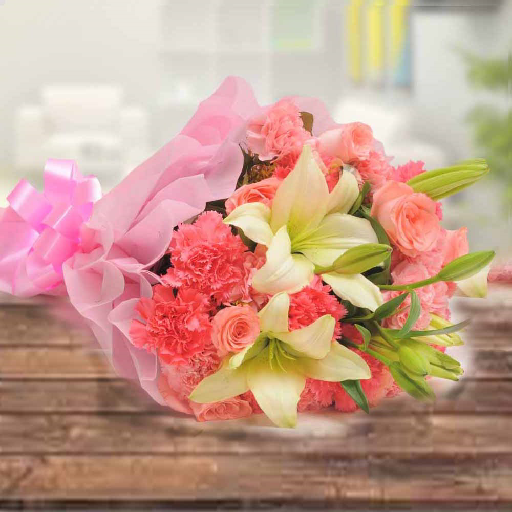 Mix Flowers Bouquet Same Day Delivery for Mumbai