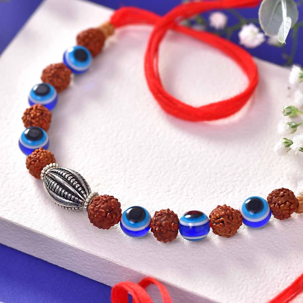 Special Evil Eye Rudraksha Rakhi