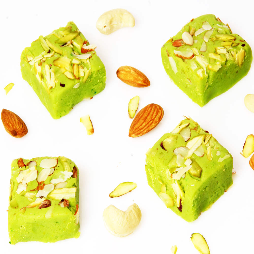 Pista mawa barfi 400 gms