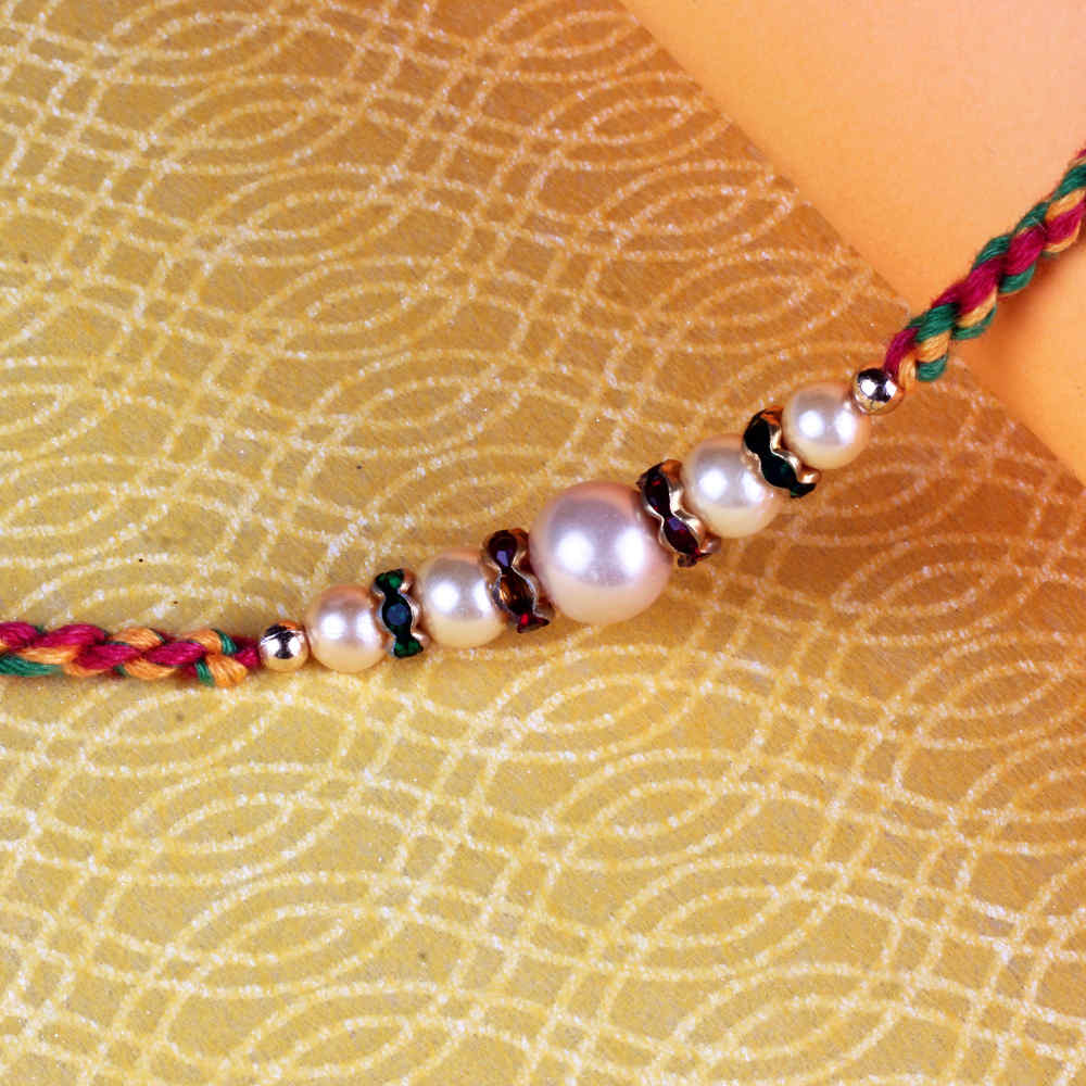 Pearl Beads Rakhi