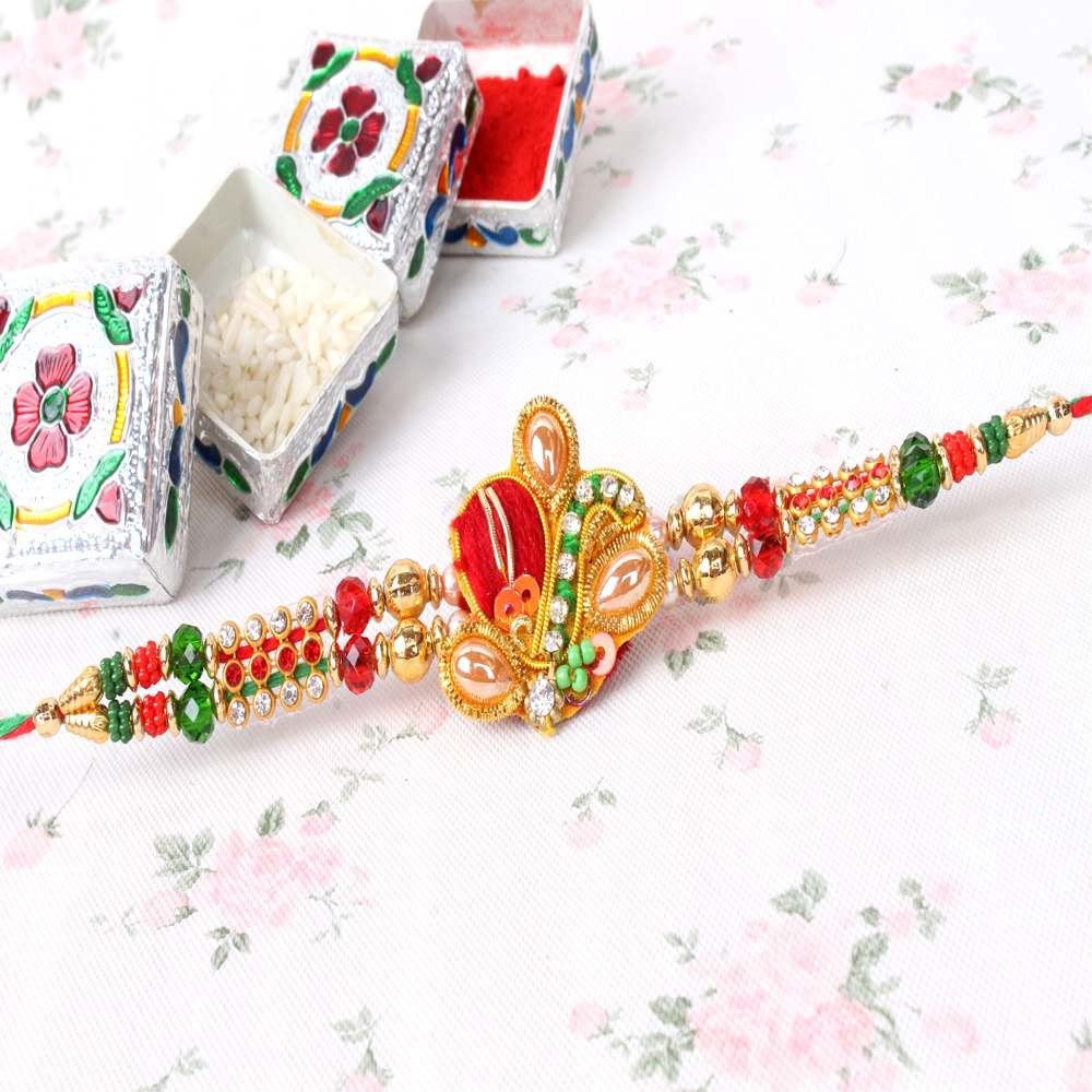 Exquisite Zardosi Rakhi