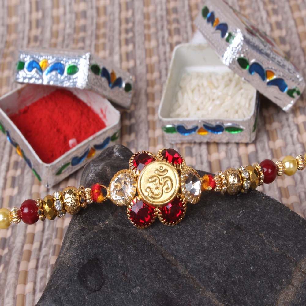 Om Diamond Stone Rakhi - AUS