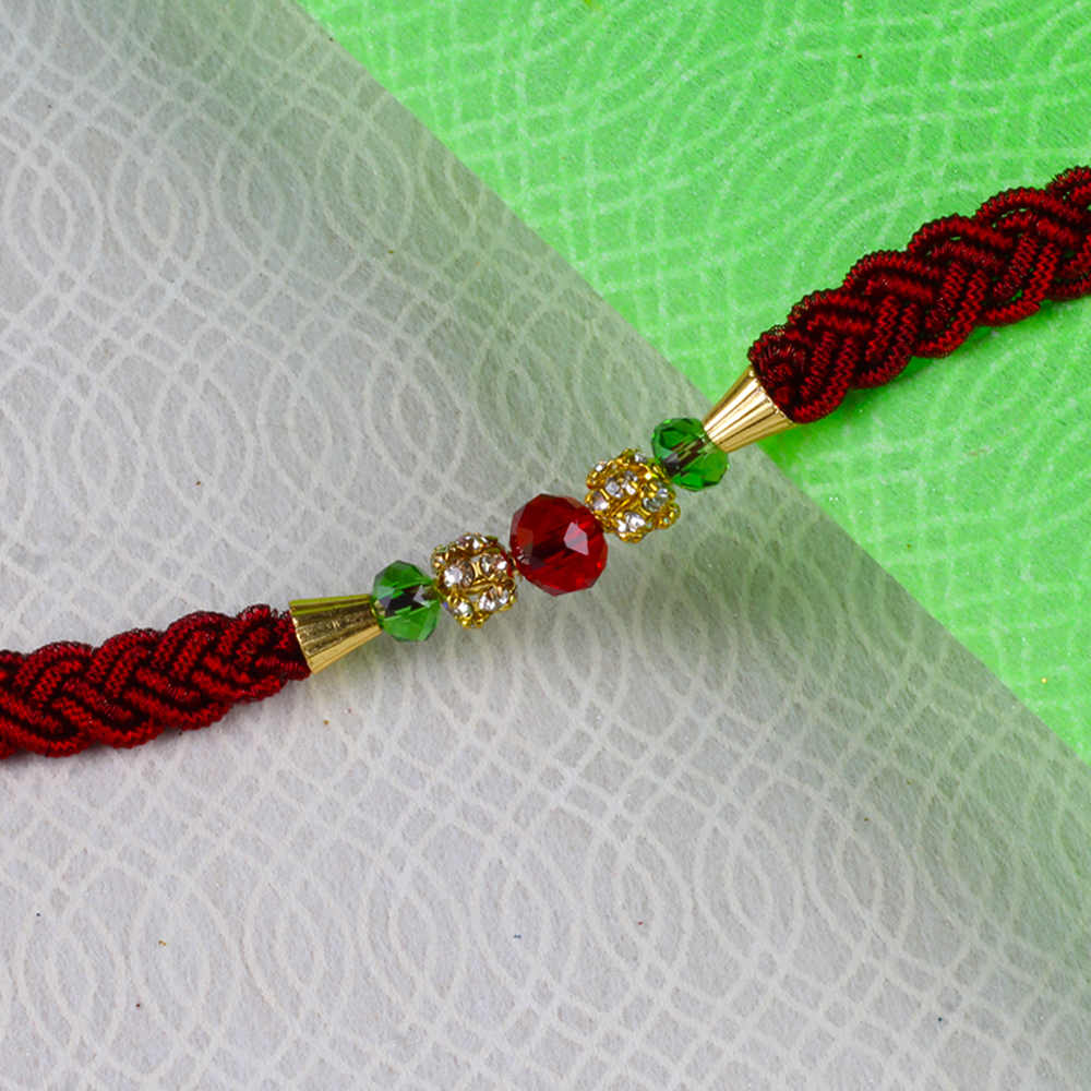 Zardoshi Diamond Ball Rakhi Thread