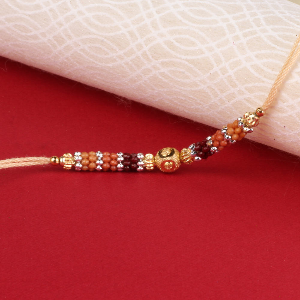 Colorful Designer Beads Rakhi