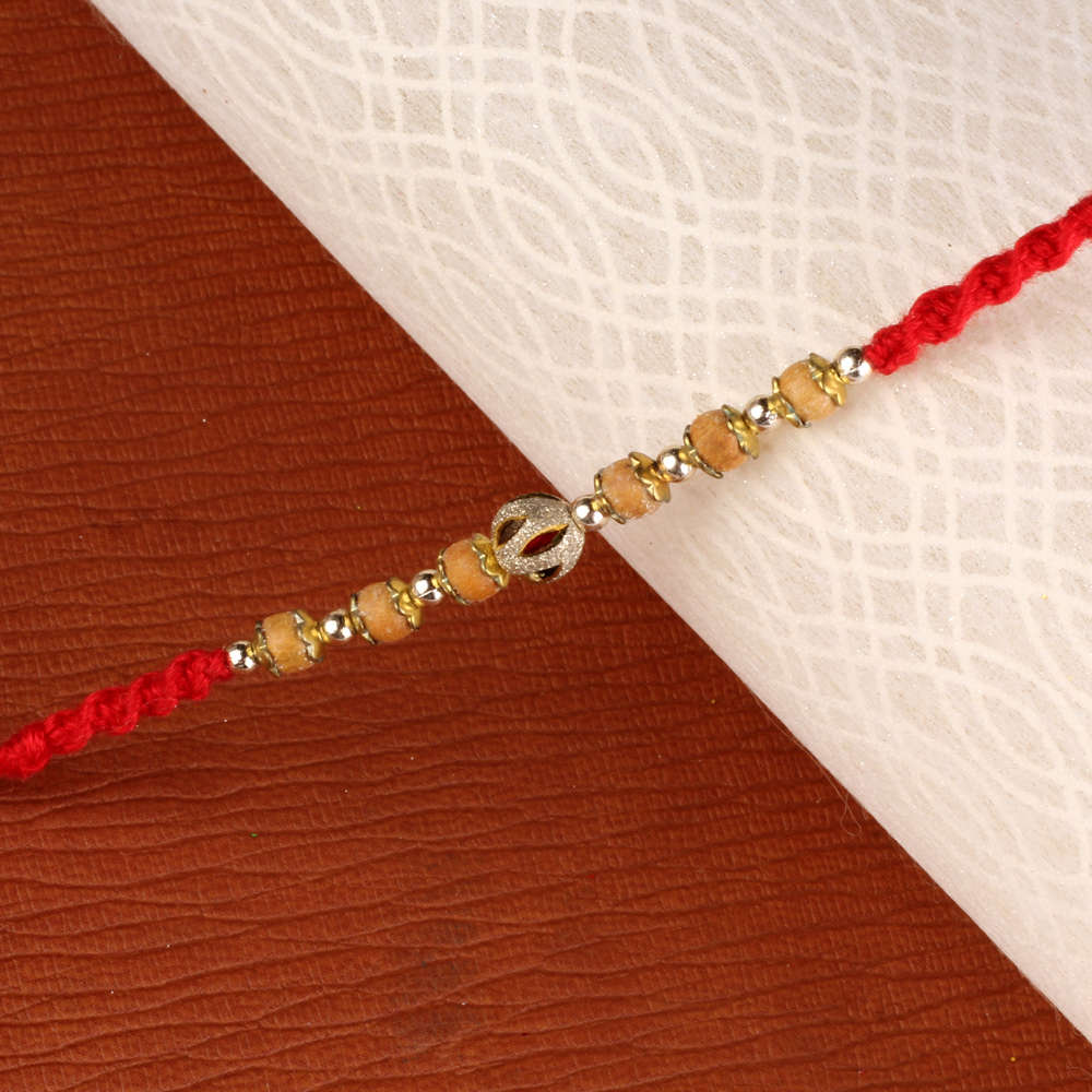 Gorgeous Wooden Beads Rakhi