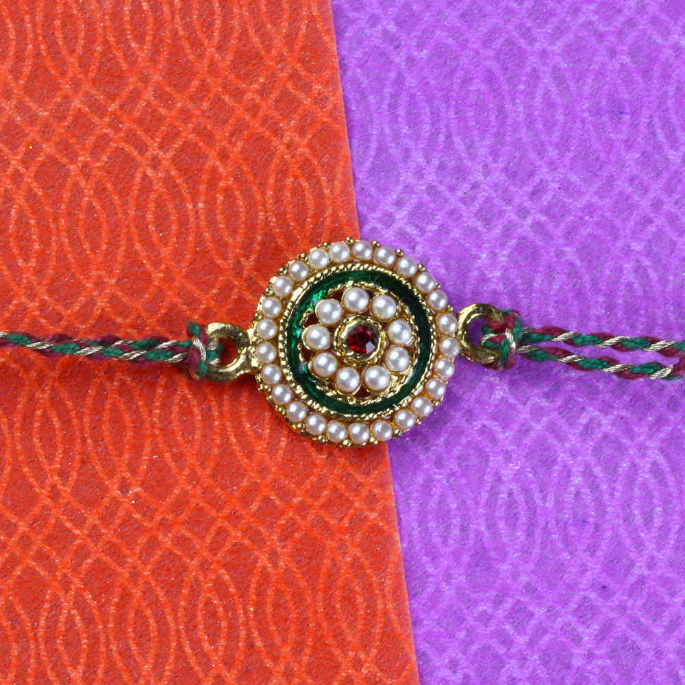 Kundan Pearl Rakhi