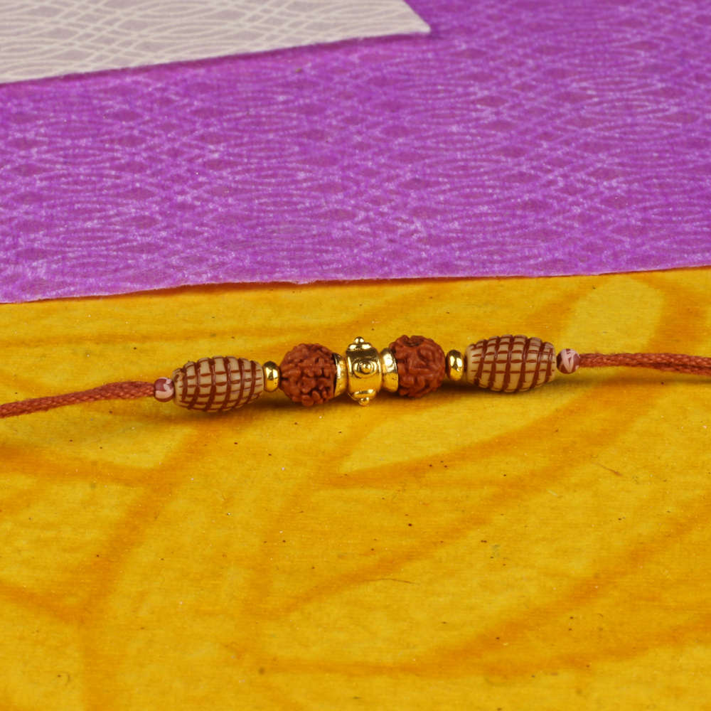 Double Rudraksha Rakhi