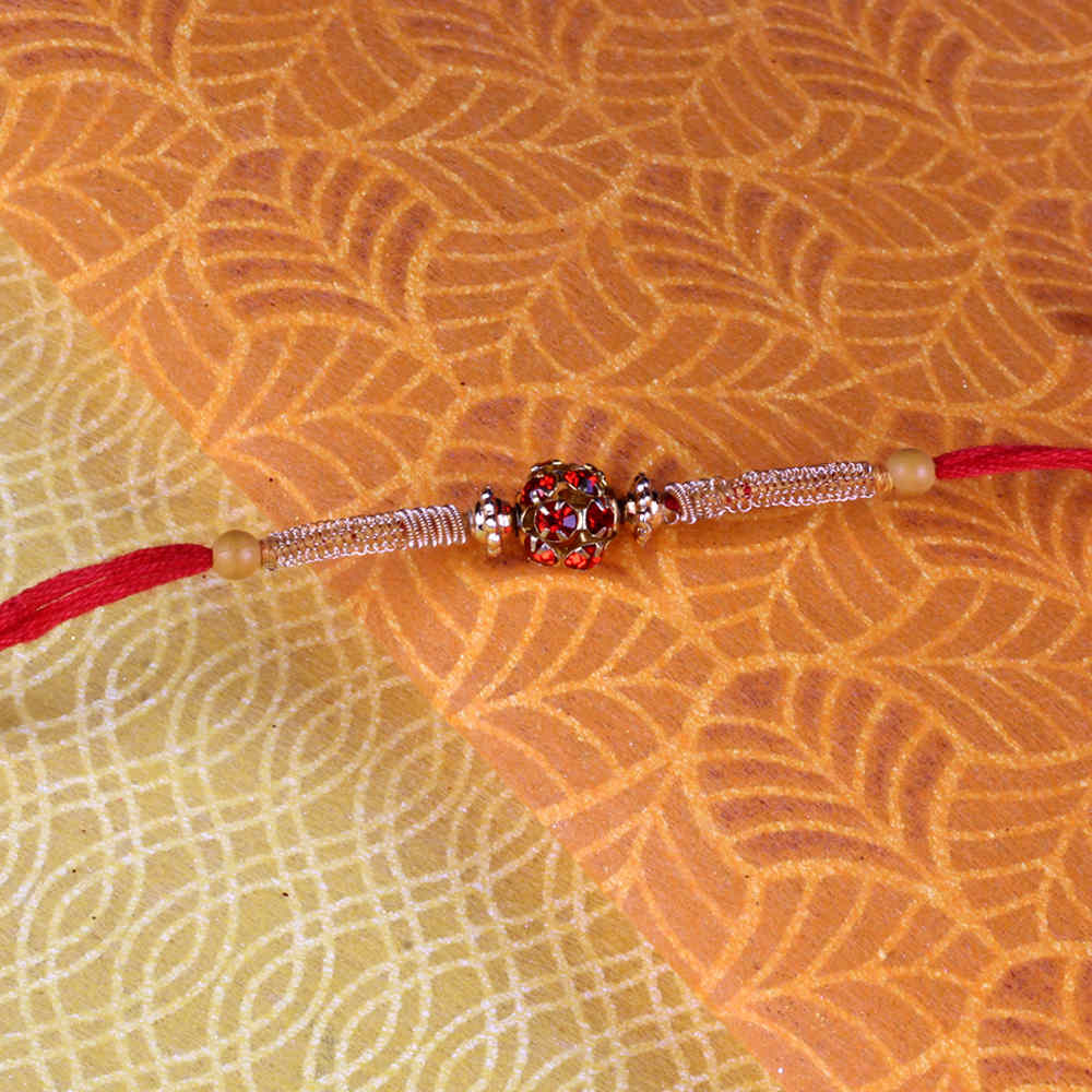 Simple Diamond Studded Rakhi