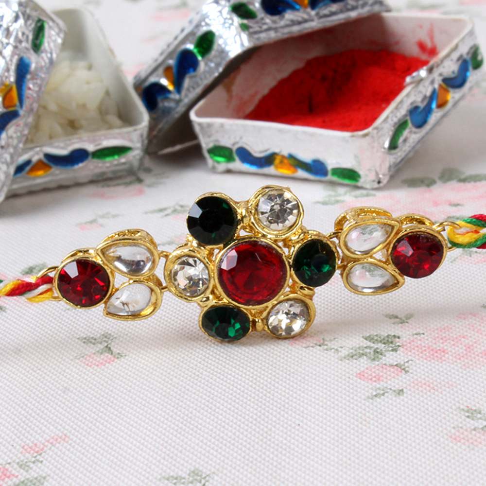 Kundan Stone Rakhi - AUS