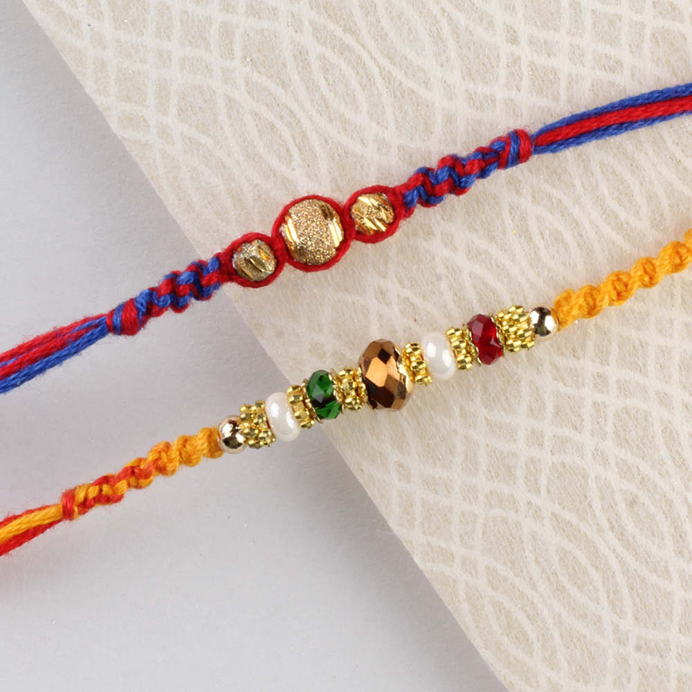 Set of Two Trendy Rakhi Thread