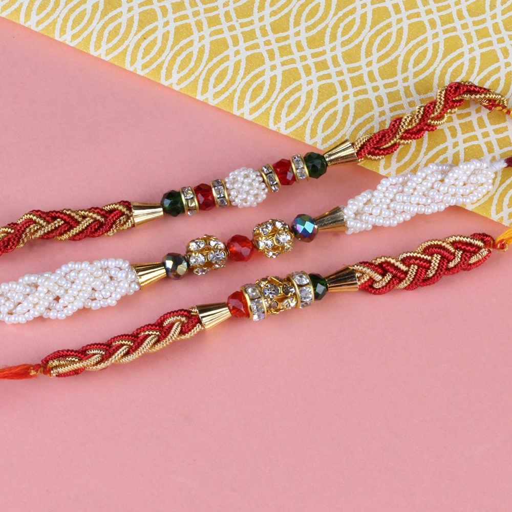 Three Traditional Rakhis Set