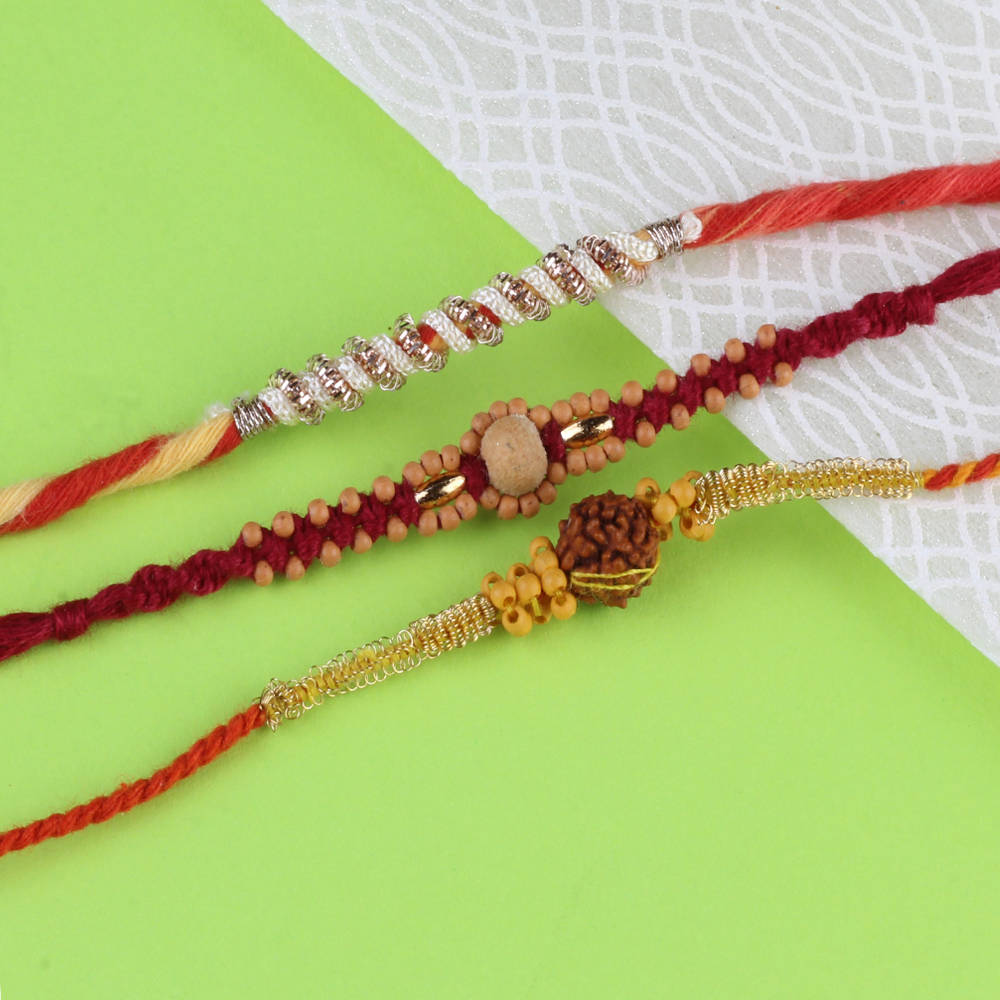 Set of 3 Elegant Rakhis