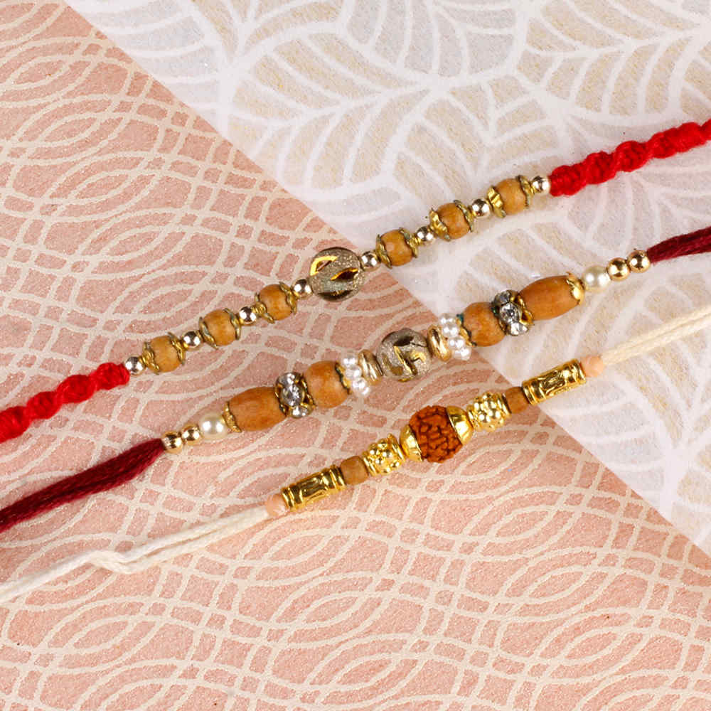 Three Designer Divine Rakhis