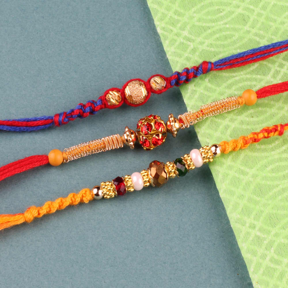 Set Of Three Attractive Designer Rakhis