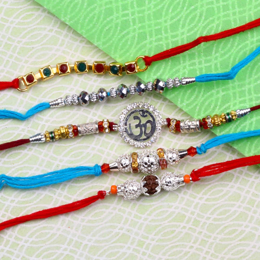 Designer Five Special Rakhi Threads