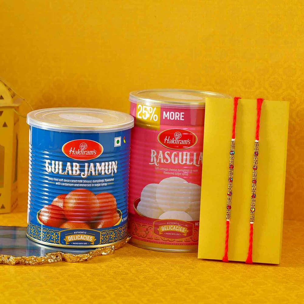 Rakhis Combo of Gulabjamun and Rasgulla- USA