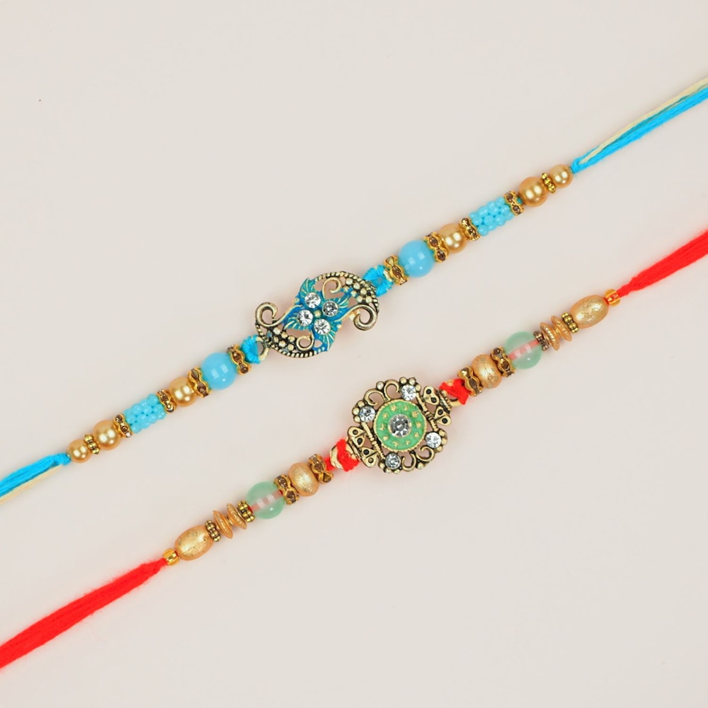 Set of 2 Fancy Rakhis -For UAE