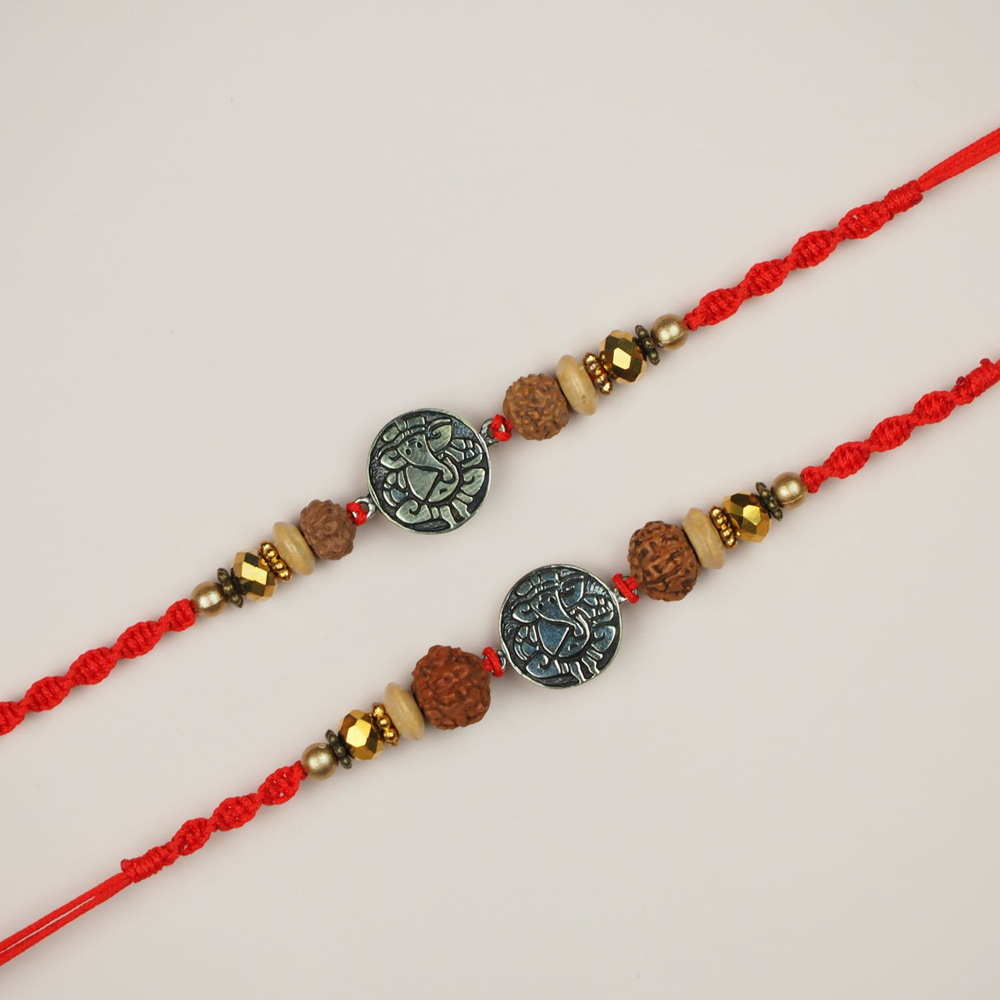 Set of 2 Traditional Rakhis -For UAE