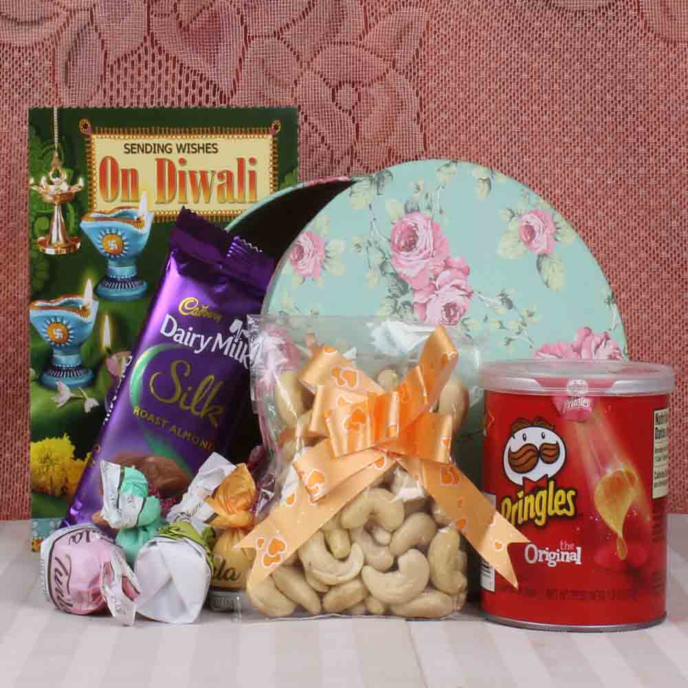 Dryfruit and chocolate hamper for Diwali