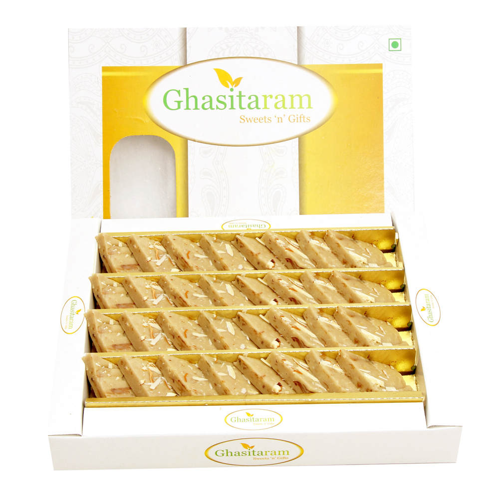 Ghasitaram's Gulkand Kaju Katli 400 gms