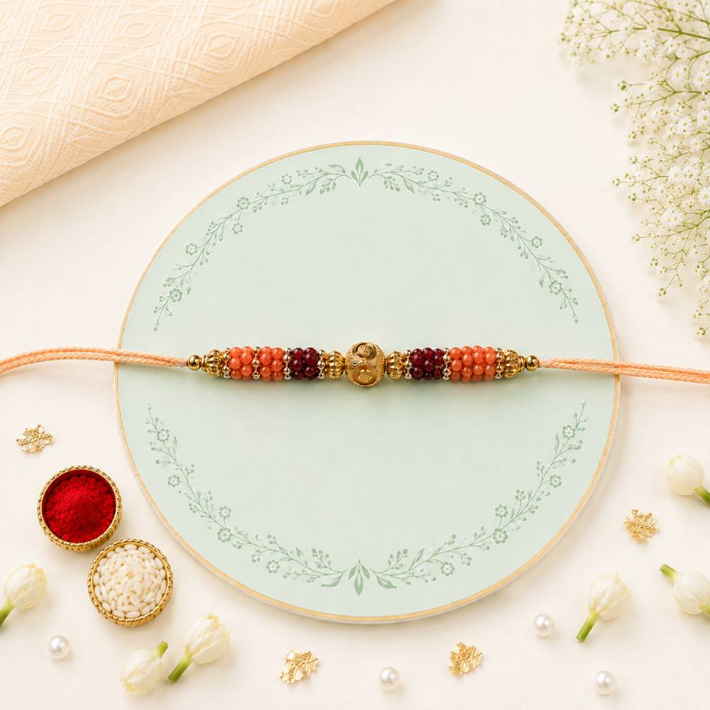 Colorful Designer Beads Rakhi
