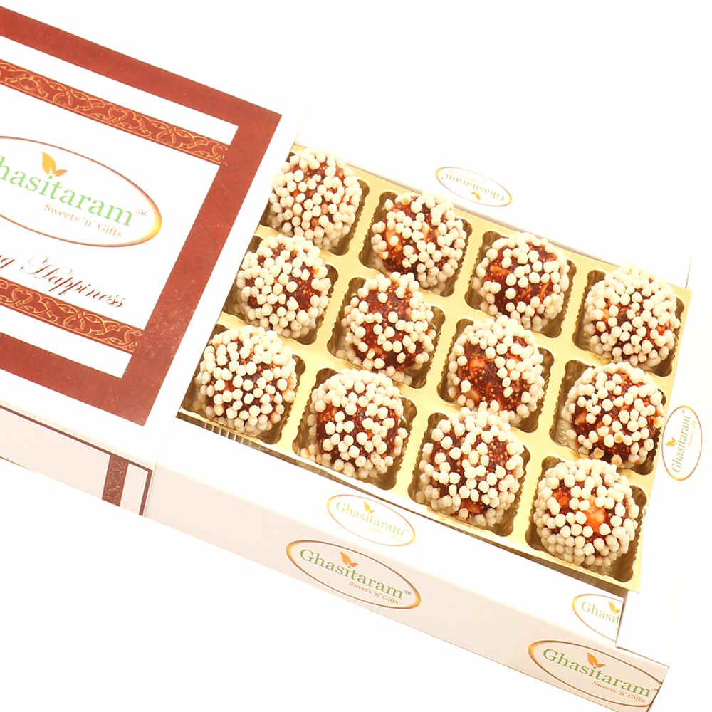 Rice Crispies Anjeer Laddoos in White Box