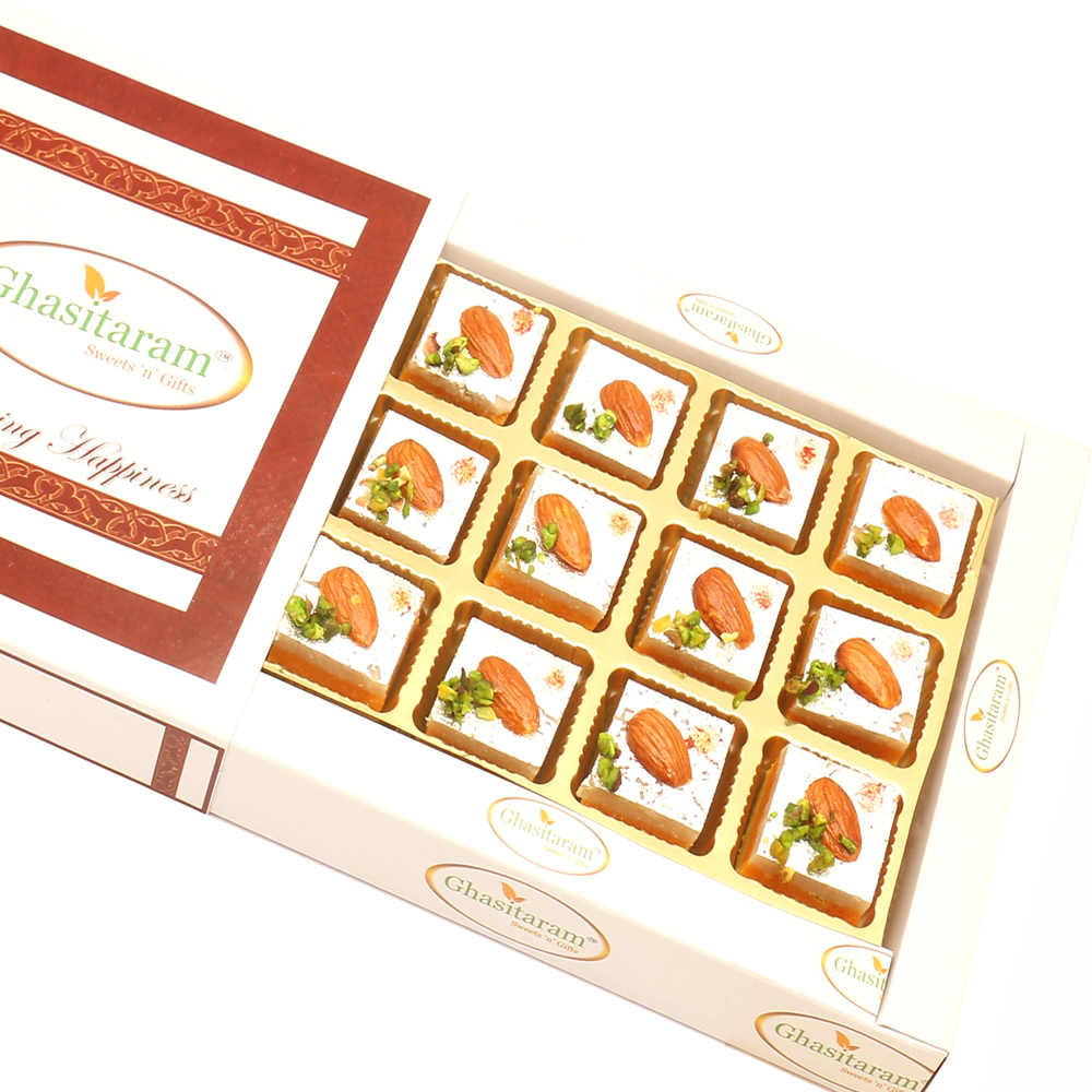 Tirangi Kaju Barfi in White Box