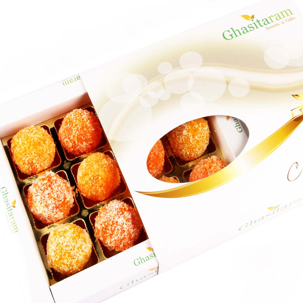 Coconut Laddoos in White Box 12 pcs