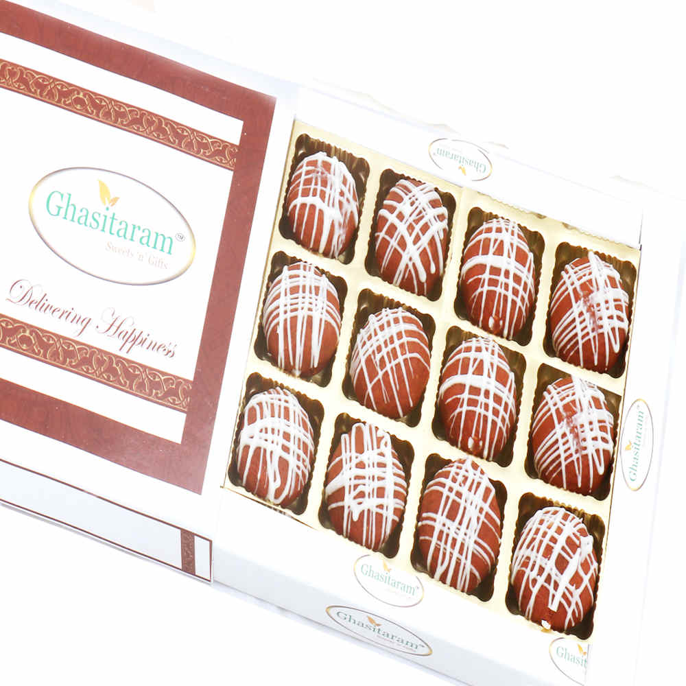 Ghasitaram's Kaju Choco Balls in White box