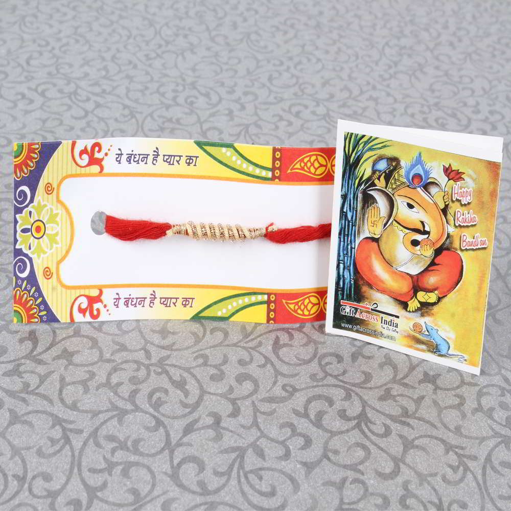 Zardosi Thread Rakhi